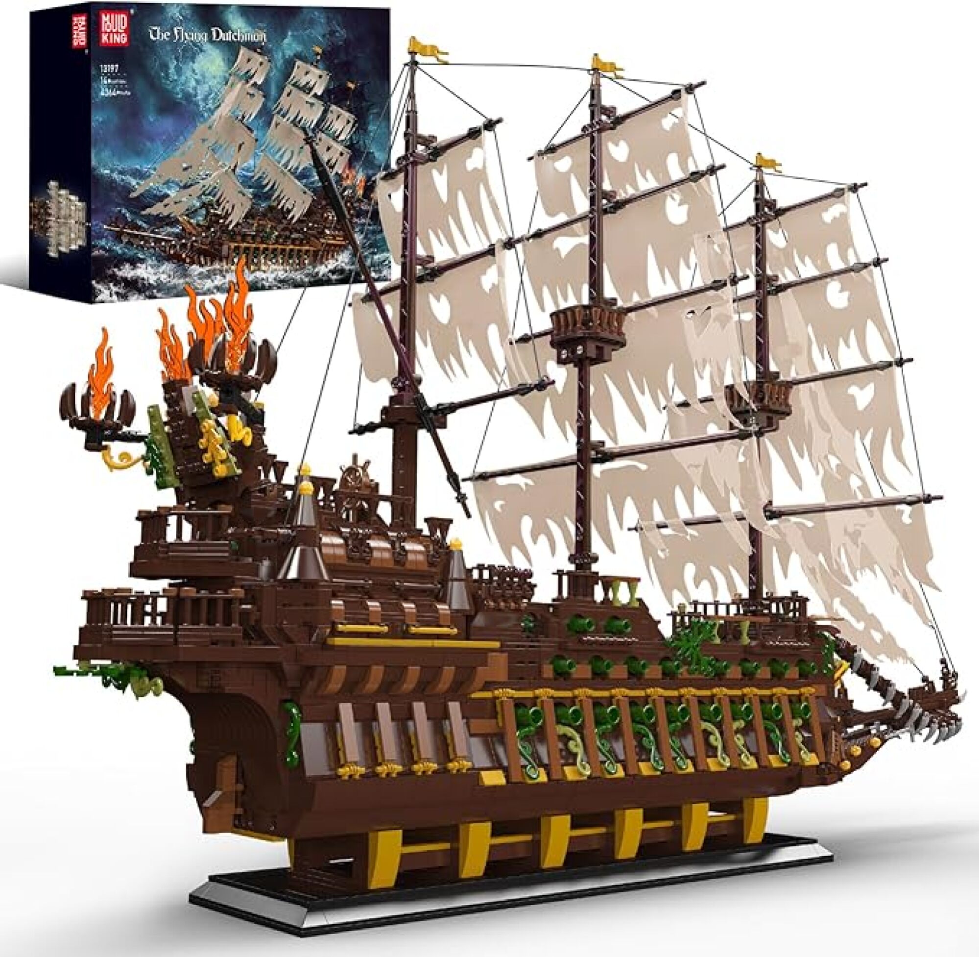 Mould King Large Pirates Ship Model Building Blocks Kits