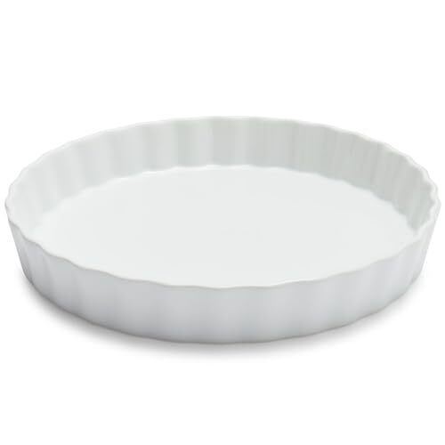 Sur La Table Porcelain Quiche Dish, White