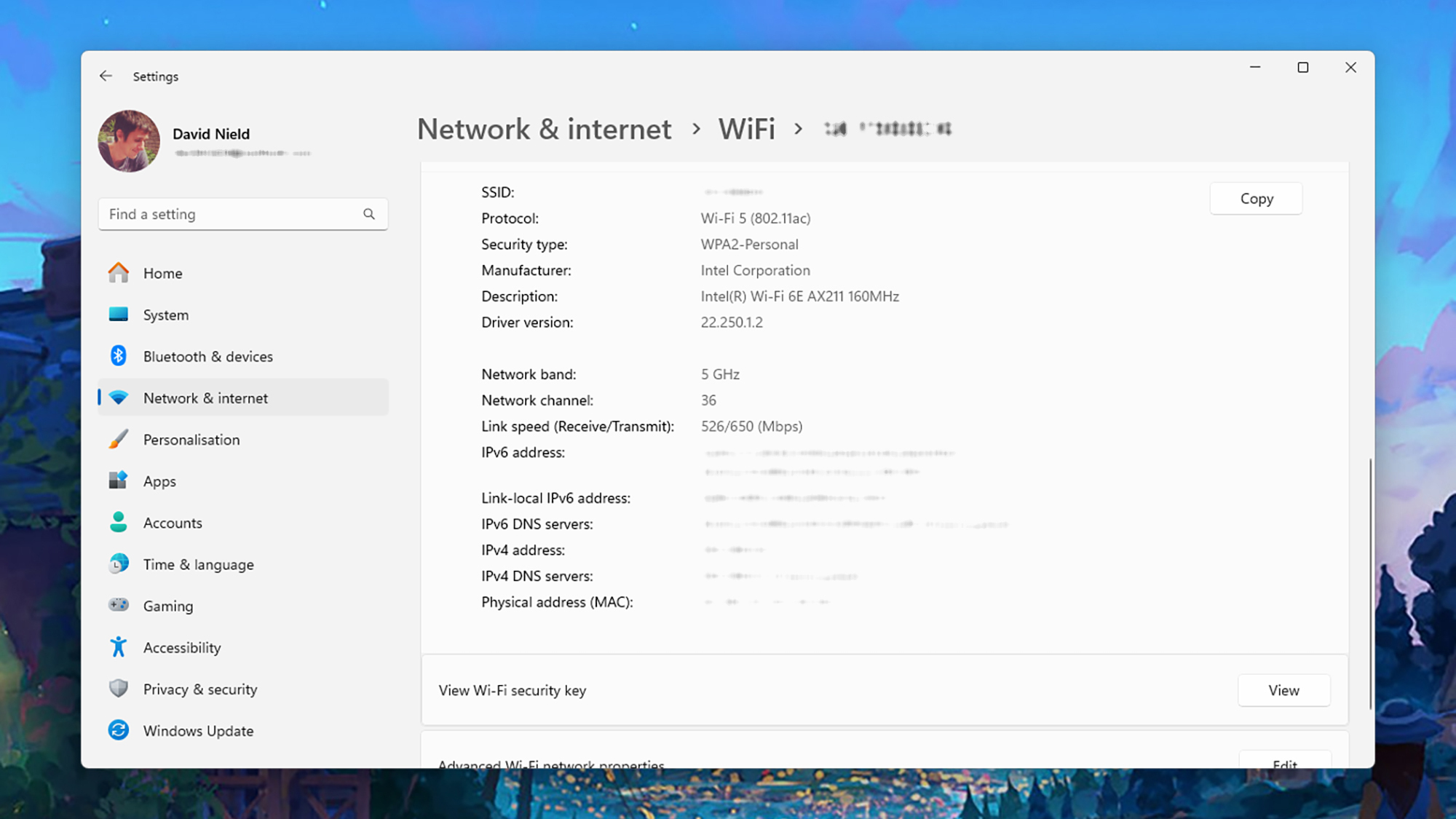 Windows IP address