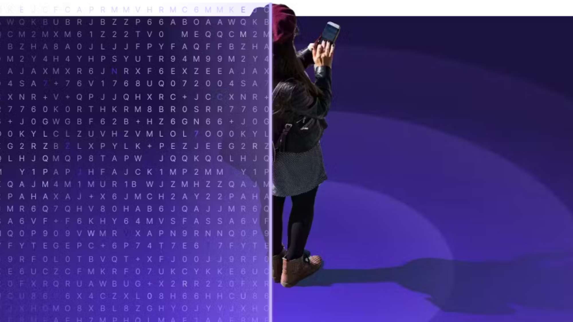 Proton promo art demonstrating data encryption