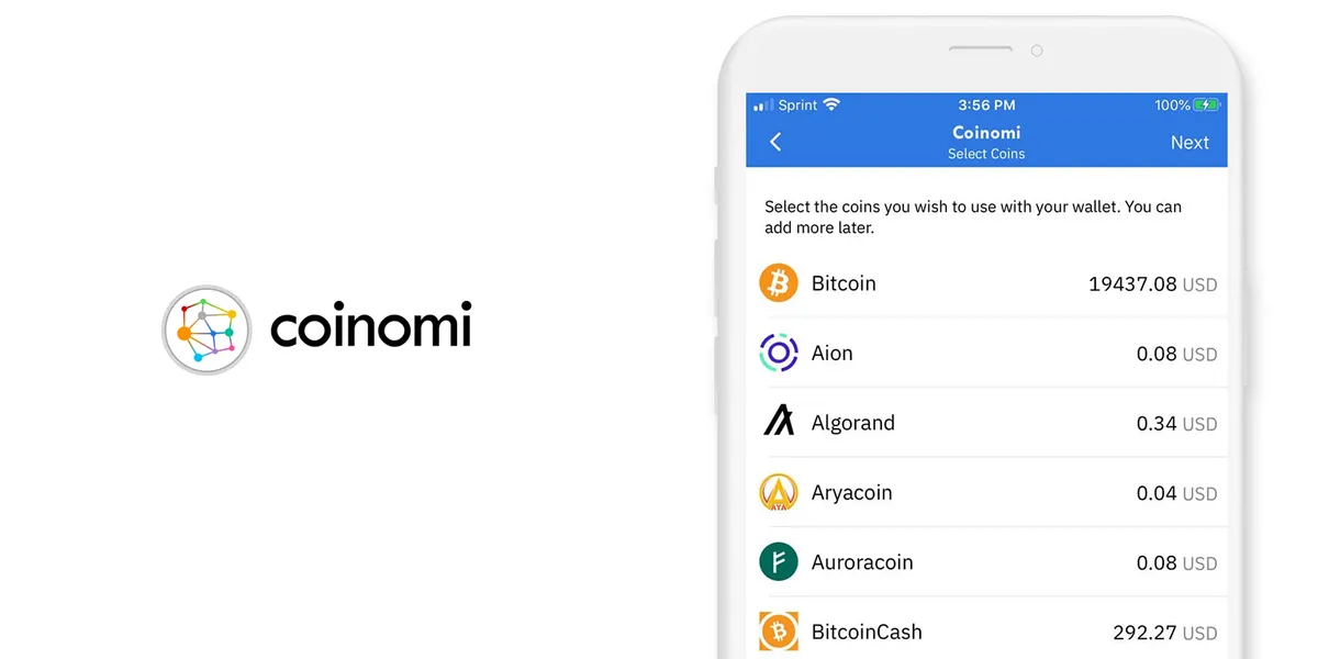 Coinomi mobile app