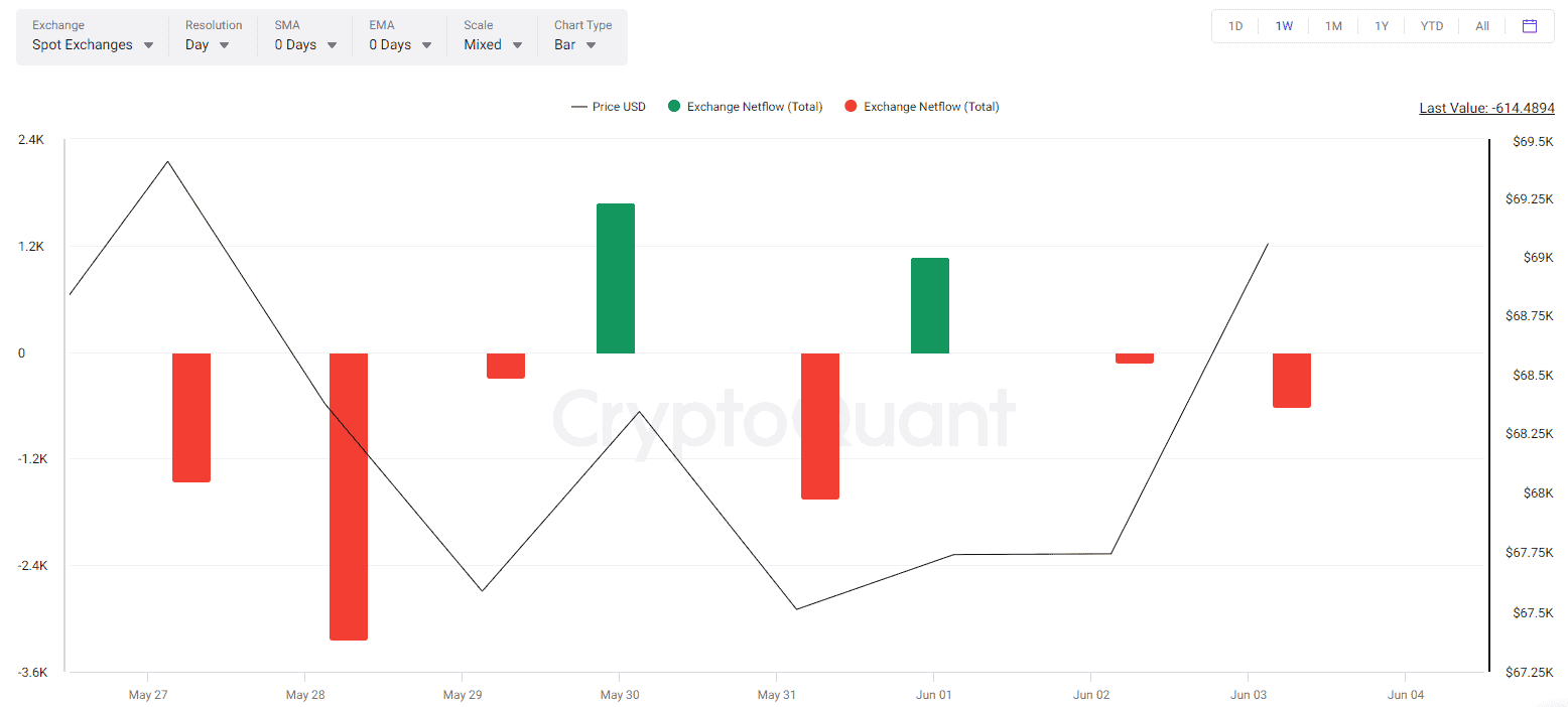 BTC Exchange Netflow