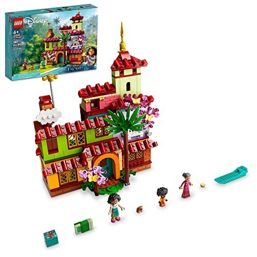 LEGO Disney The Madrigal House 43202 Building Toy, Dollhouse with Mini-Doll Figures, Disney’s Encanto Gifts for 6 Plus Year Old Kids, Girls & Boys