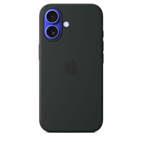 Apple iPhone 16 Silicone Case with MagSafe and Camera Control - Black 