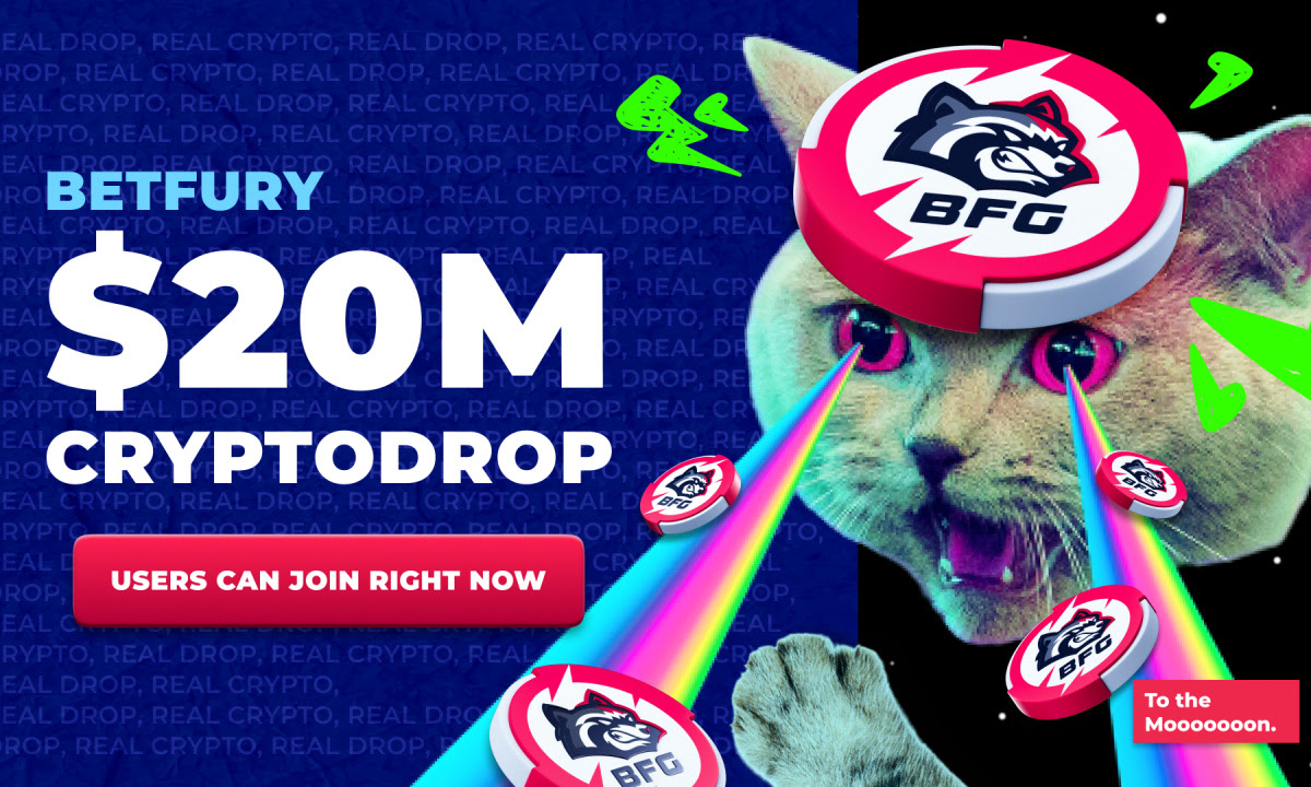 BetFury Announces $20M Cryptodrop Event To Grow Its Community