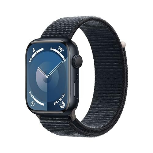 Apple Watch Series 9 (GPS, 45mm, Midnight, Loop One Size Band, Without Blood Oxygen)