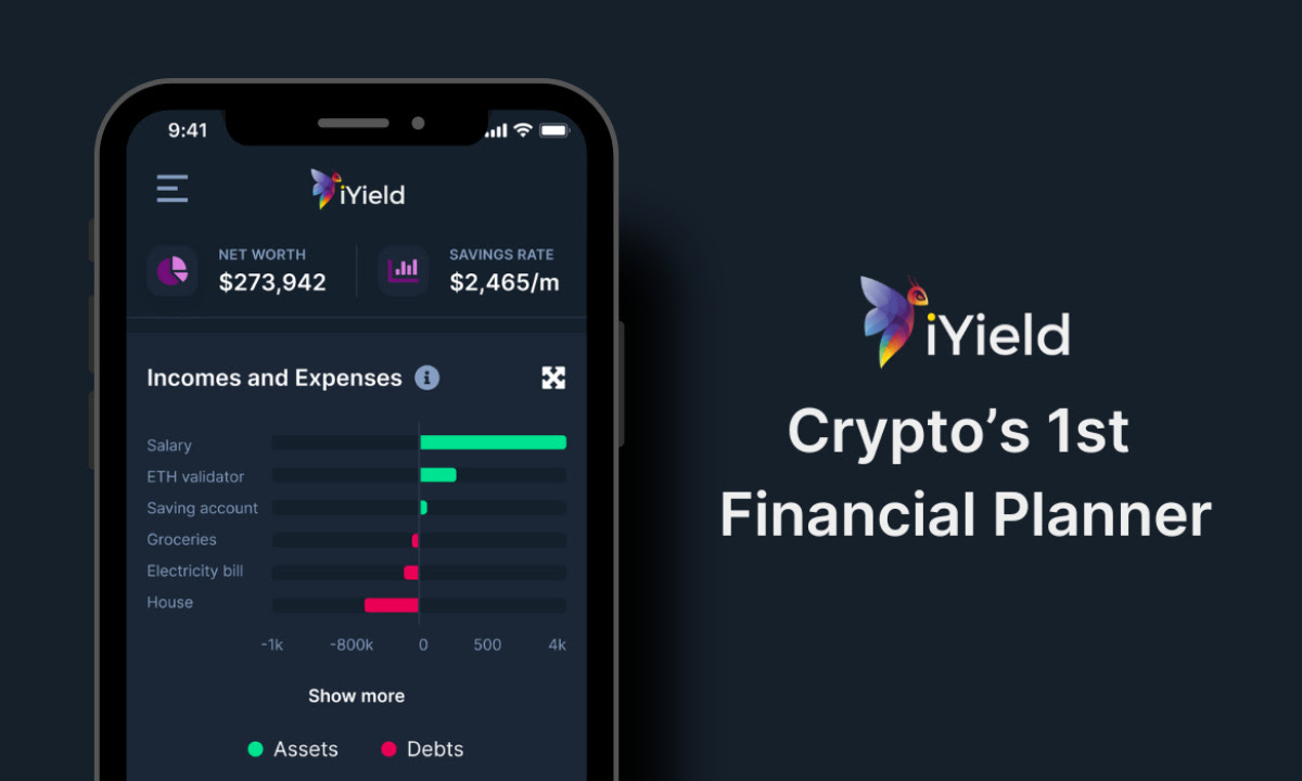 iYield Announces Launch Of Crypto's 1st Financial Planning Tool