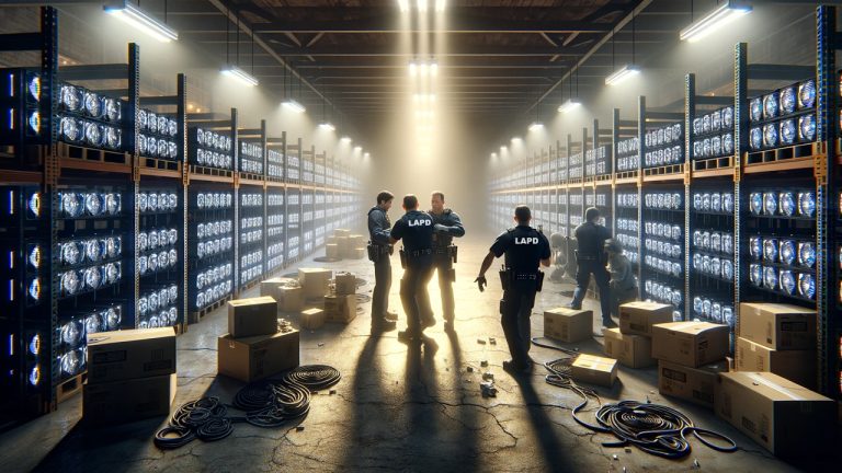 LAPD Recovers $6.9 Million Worth of Stolen Bitcoin Mining Rigs, Suspects in Custody