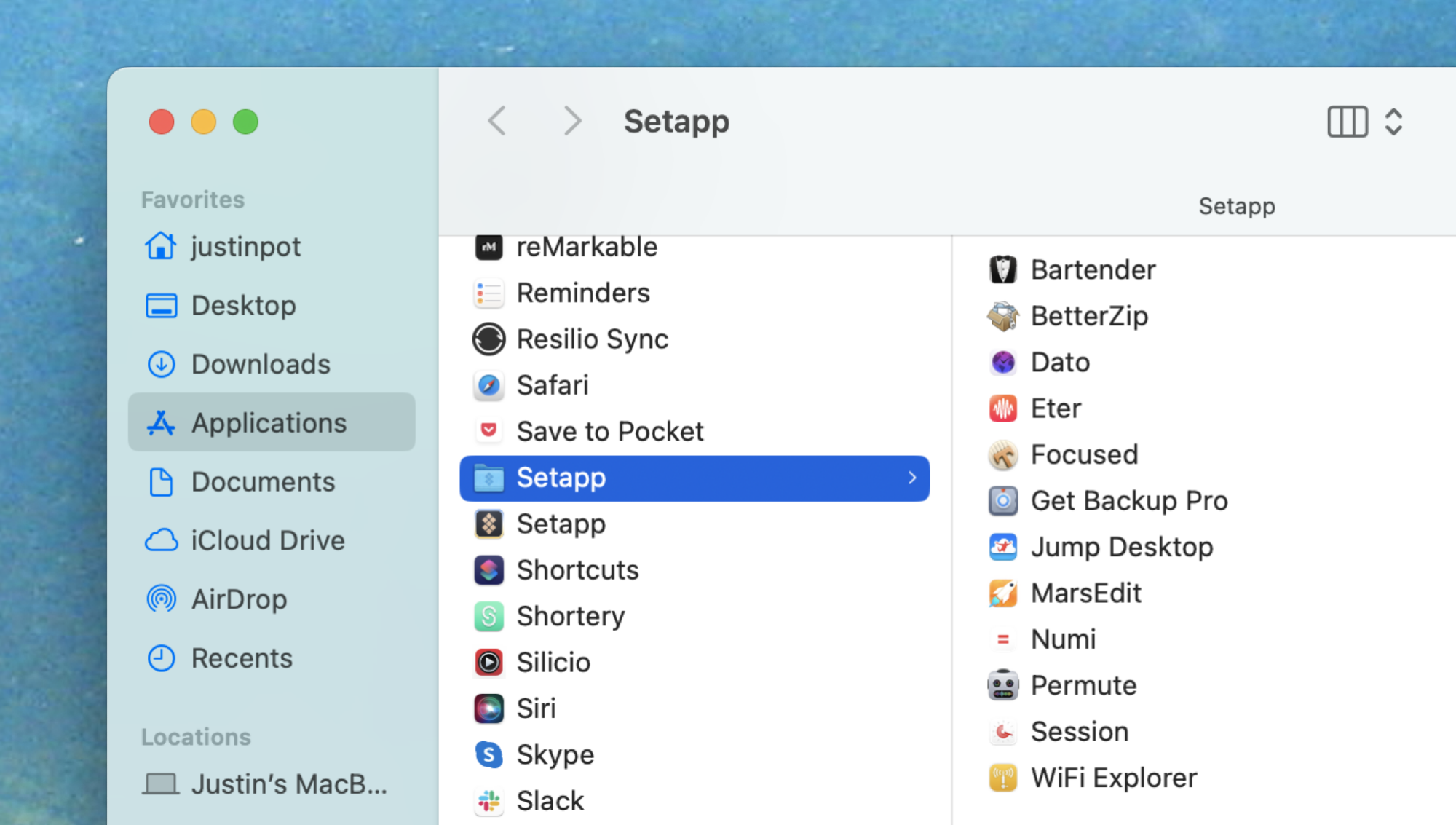 Setapp adds a Setapp folder to you Mac's Applications folder.