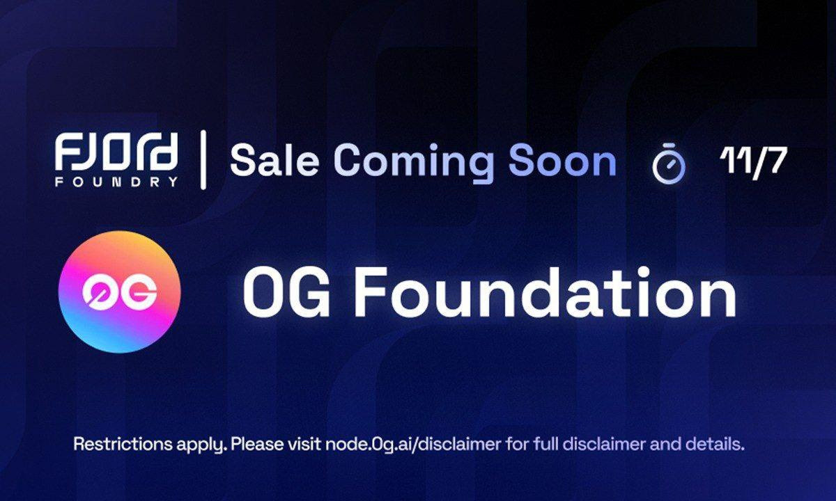 0G Foundation Partners Fjord Foundry For its Upcoming Node Sale on Fjord