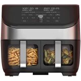 Instant Vortex Plus XL 8QT ClearCook Air Fryer, Clear Windows & Custom Program Options, 8-in-1 Functions that Crisps, Broils, Roasts, Dehydrates, Bakes, Reheats, from the Makers of Instant Pot, Black